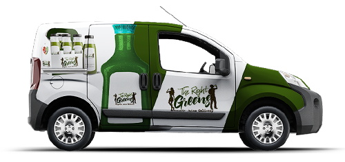 the right greens delivery van